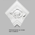 Crown Molding Trim with Rose Design